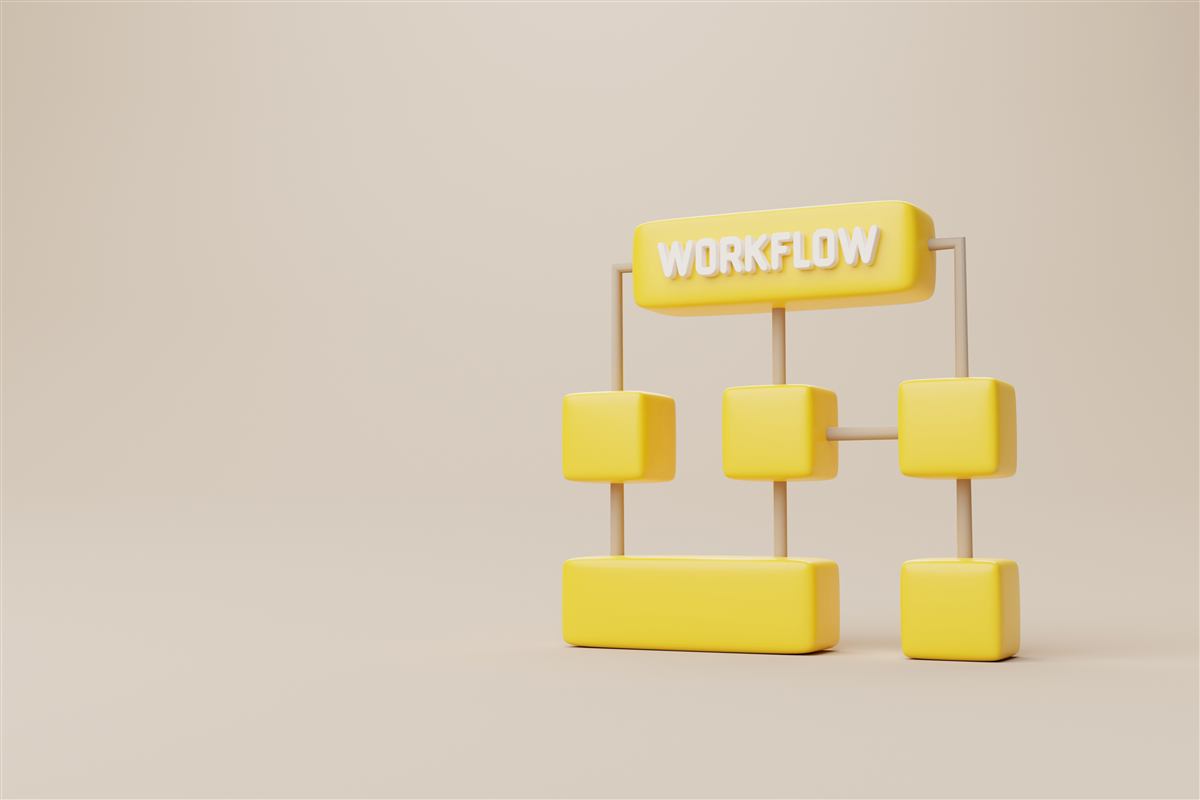 Business process automation workflow dashboard