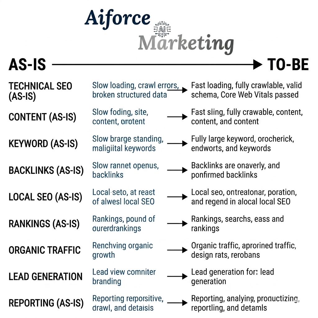As-Is vs To-Be Your SEO Journey with Trusted Freelance SEO Experts in UAE